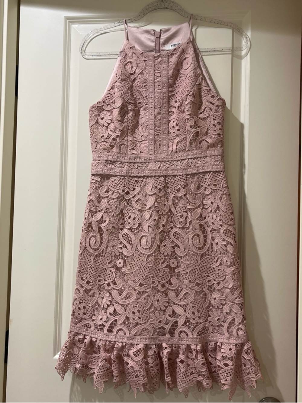 Ever New Mauve Pink Lace Midi Dress